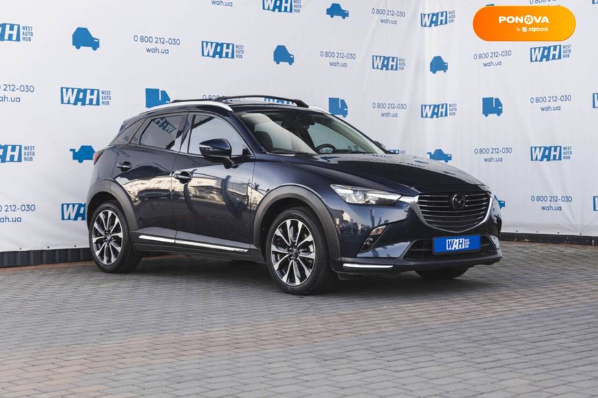 Mazda CX-3, 2019, Бензин, 2 л., 53 тис. км, Позашляховик / Кросовер, Синій, Луцьк 36268 фото