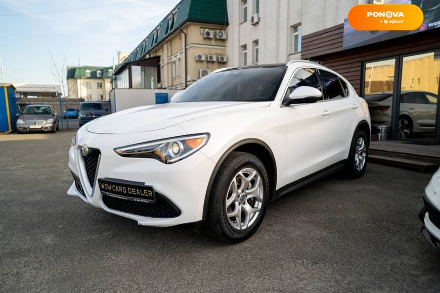 Alfa Romeo Stelvio, 2020, Бензин, 2 л., 33 тис. км, Позашляховик / Кросовер, Білий, Київ 43762 фото