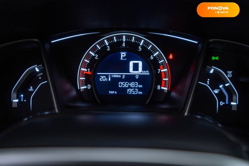 Honda Civic, 2017, Бензин, 1.6 л., 56 тис. км, Седан, Синій, Київ 32121 фото