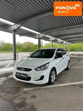 Hyundai Accent, 2011 р., Газ пропан-бутан / Бензин, 169 тис. км, Седан, Білий, Запоріжжя AT-10417427 фото