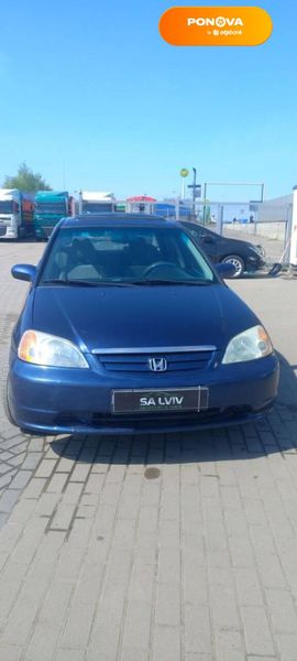 Honda Civic, 2003, Бензин, 1.7 л., 123 тис. км, Седан, Синій, Львів 35980 фото