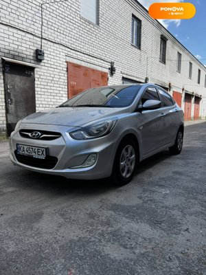 Hyundai Accent, 2011, Газ пропан-бутан / Бензин, 1.59 л., 195 тис. км, Седан, Сірий, Київ Cars-Pr-64828 фото