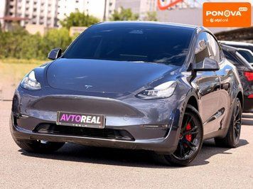 Tesla Model Y, 2021 р., Електро, 95 тис. км, Позашляховик / Кросовер, Сірий, Кривий Ріг AT-10425922 фото