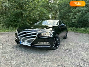 Hyundai Genesis, 2015, Бензин, 3.8 л., 132 тис. км, Седан, Чорний, Львів Cars-Pr-177876 фото