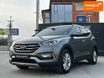 Hyundai Santa FE, 2017 р., Дизель, 170 тис. км, Позашляховик / Кросовер, Сірий, Львів AT-10412926 фото