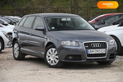 Audi A3, 2008, Бензин, 1.4 л., 192 тыс. км, Хетчбек, Серый, Бердичев 33108 фото