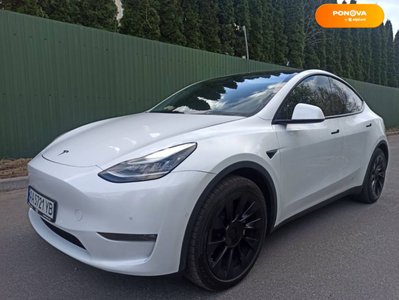 Tesla Model Y, 2020, Електро, 75 тыс. км, Внедорожник / Кроссовер, Белый, Киев Cars-Pr-69069 фото