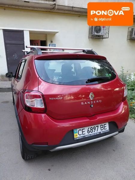 Renault Sandero StepWay, 2015 р., Дизель, 102 тис. км, Хетчбек, Червоний, Чернівці AT-10400654 фото
