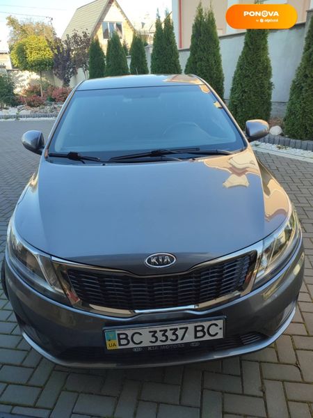 Kia Rio, 2012, Газ пропан-бутан / Бензин, 1.4 л., 120 тис. км, Седан, Сірий, Дрогобич Cars-Pr-62248 фото