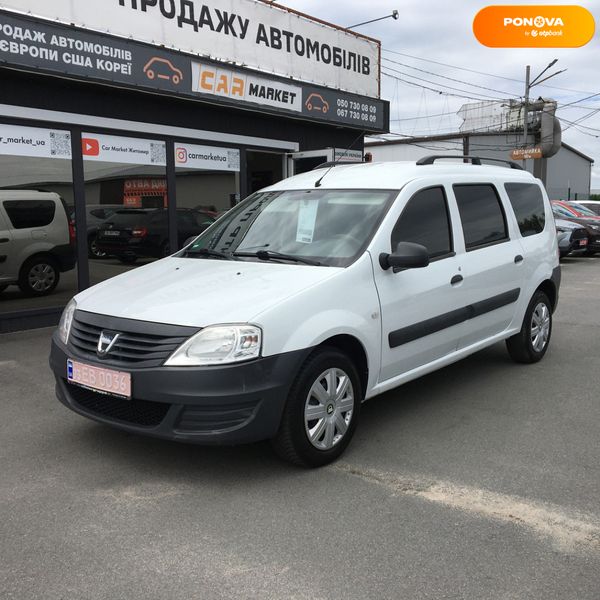 Dacia Logan MCV, 2012, Бензин, 1.6 л., 219 тыс. км, Универсал, Белый, Житомир 109510 фото