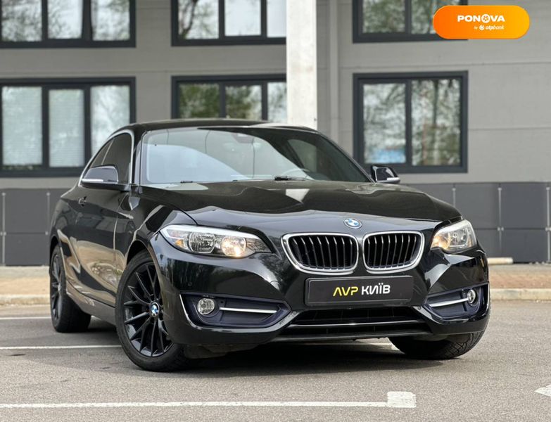 BMW 2 Series, 2015, Бензин, 2 л., 128 тис. км, Купе, Чорний, Київ 36336 фото