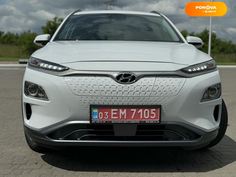 Hyundai Kona Electric, 2021, Електро, 49 тис. км, Позашляховик / Кросовер, Білий, Рівне 107121 фото