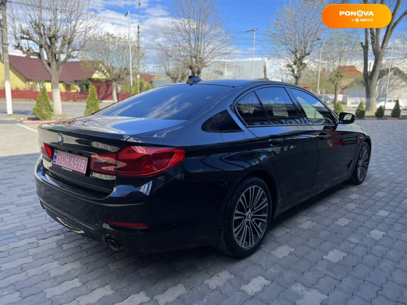 BMW 5 Series, 2018, Дизель, 2 л., 197 тис. км, Седан, Чорний, Чернівці 45199 фото