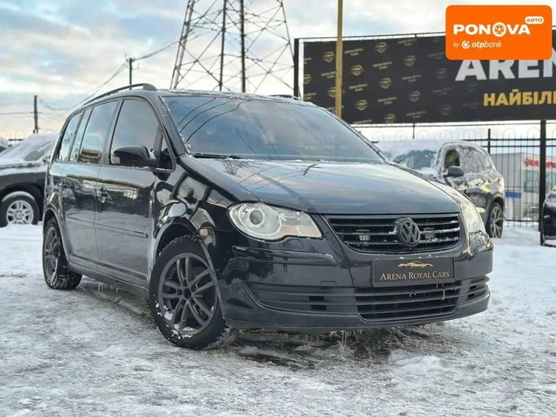 Volkswagen Touran, 2007 р., Бензин, 242 тис. км, Універсал, Чорний, Харків AT-10406945 фото