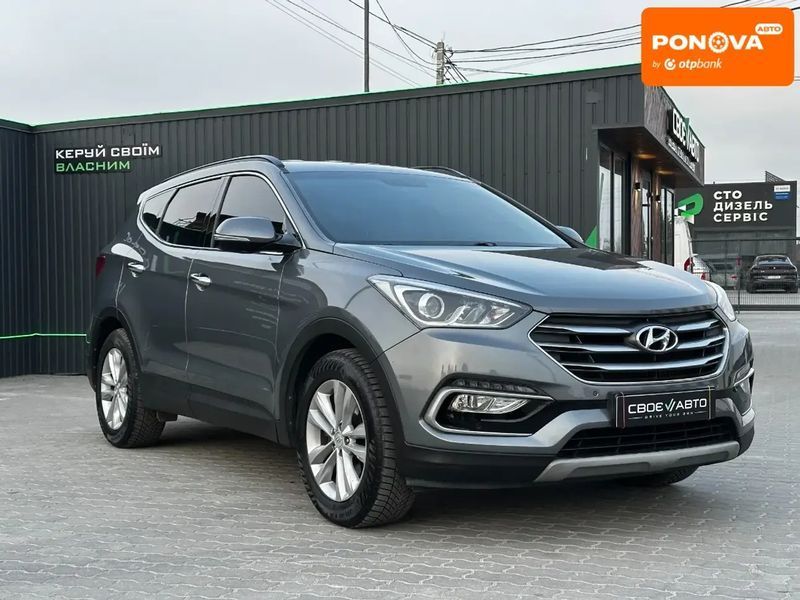Hyundai Santa FE, 2017 р., Дизель, 170 тис. км, Позашляховик / Кросовер, Сірий, Львів AT-10412926 фото