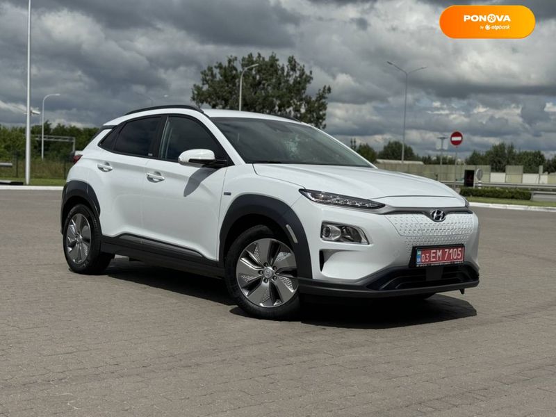 Hyundai Kona Electric, 2021, Електро, 49 тыс. км, Внедорожник / Кроссовер, Белый, Ровно 107121 фото