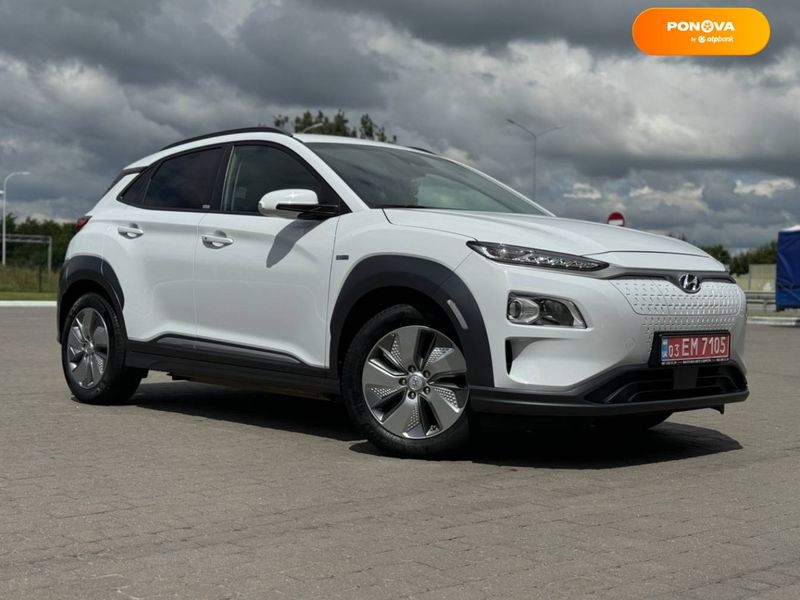 Hyundai Kona Electric, 2021, Електро, 49 тыс. км, Внедорожник / Кроссовер, Белый, Ровно 107121 фото