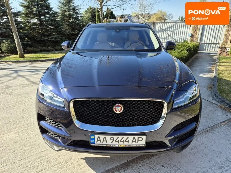 Jaguar F-Pace, 2017 г., Бензин, 62 тыс. км, Внедорожник / Кроссовер, Синий, Киев AT-10404844 фото