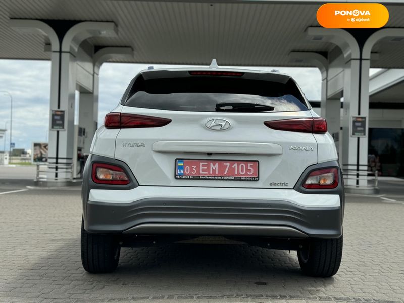 Hyundai Kona Electric, 2021, Електро, 49 тис. км, Позашляховик / Кросовер, Білий, Рівне 107121 фото