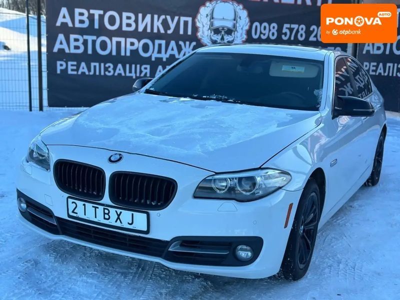 BMW 5 Series, 2016 р., Бензин, 190 тис. км, Седан, Білий, Вінниця AT-10409097 фото