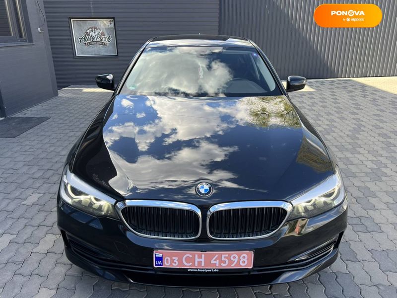 BMW 5 Series, 2018, Дизель, 2 л., 197 тис. км, Седан, Чорний, Чернівці 45199 фото