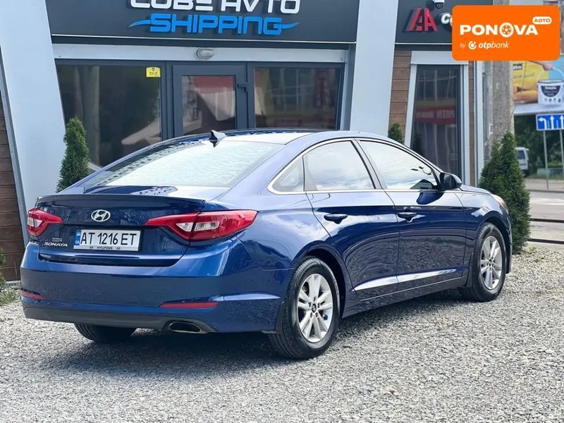 Hyundai Sonata, 2015 р., Бензин, 131 тис. км, Седан, Синій, Івано-Франківськ AT-10404591 фото