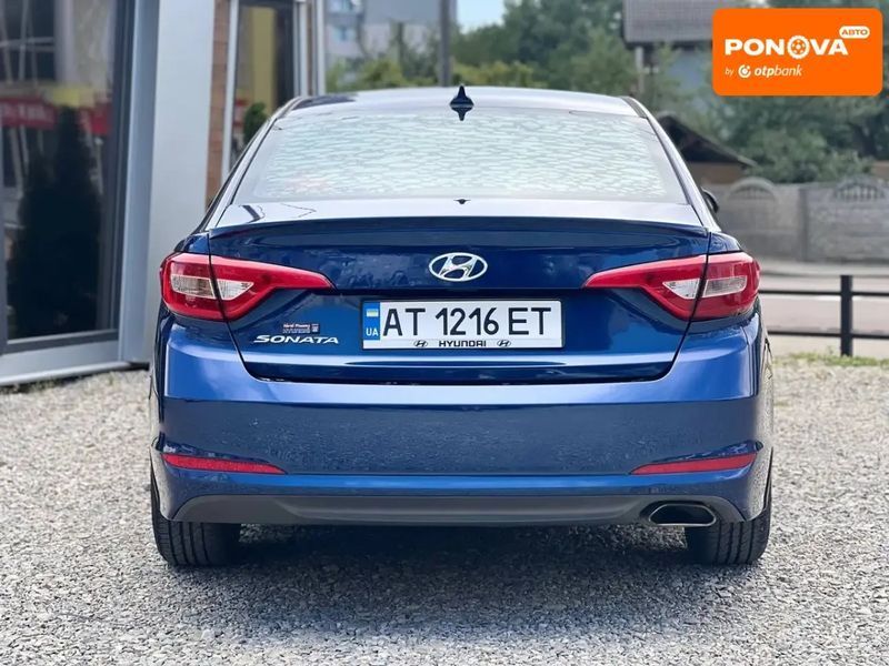 Hyundai Sonata, 2015 р., Бензин, 131 тис. км, Седан, Синій, Івано-Франківськ AT-10404591 фото