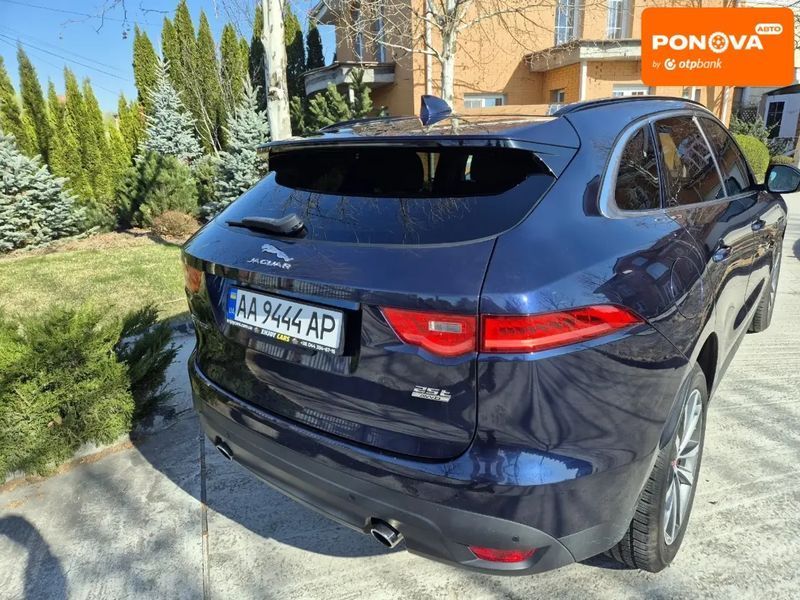 Jaguar F-Pace, 2017 г., Бензин, 62 тыс. км, Внедорожник / Кроссовер, Синий, Киев AT-10404844 фото