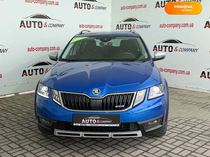 Skoda Octavia Scout, 2018, Дизель, 2 л., 151 тис. км, Універсал, Синій, Львів 101770 фото