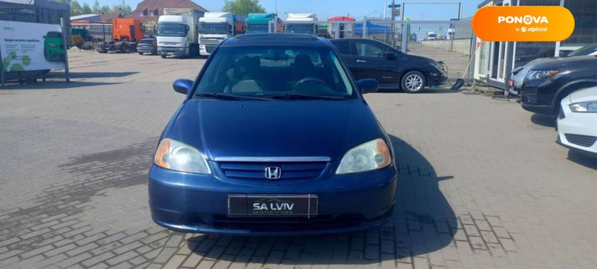 Honda Civic, 2003, Бензин, 1.7 л., 123 тис. км, Седан, Синій, Львів 35980 фото