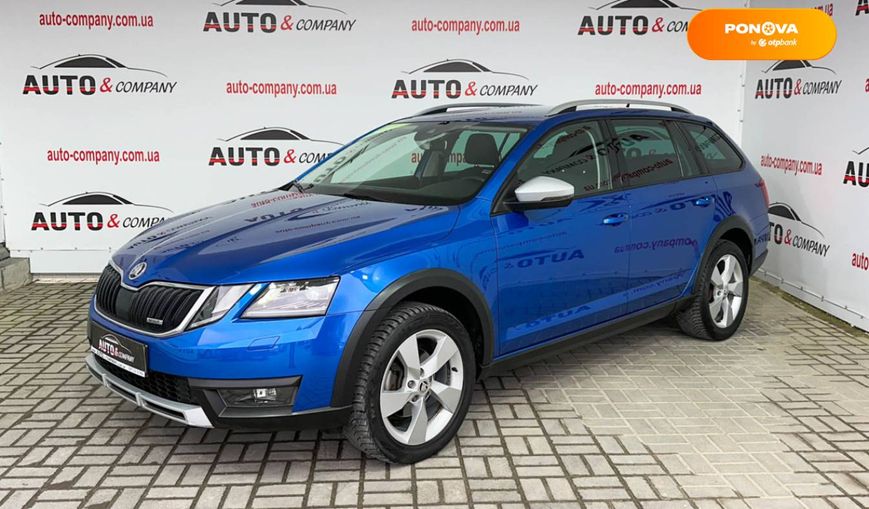 Skoda Octavia Scout, 2018, Дизель, 2 л., 151 тис. км, Універсал, Синій, Львів 101770 фото