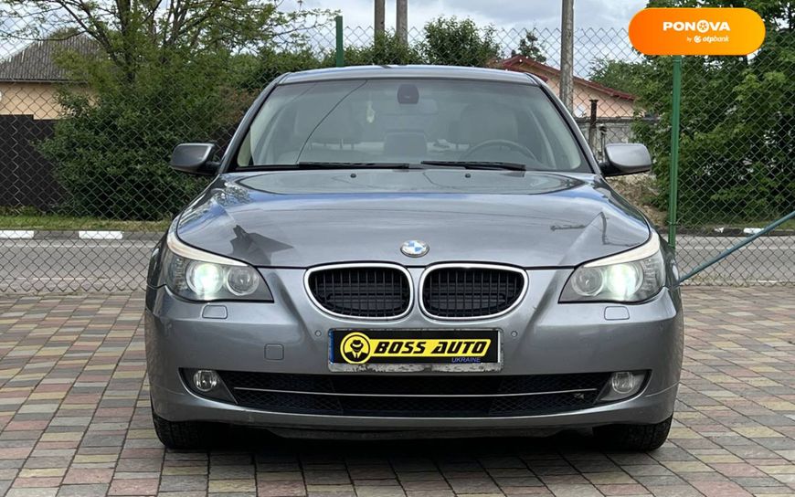 BMW 5 Series, 2008, Дизель, 2 л., 244 тис. км, Седан, Сірий, Стрий 45329 фото