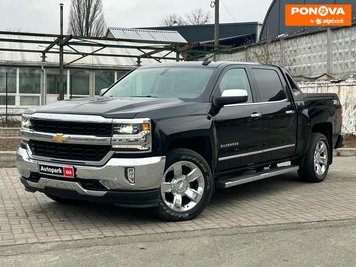 Chevrolet Silverado, 2018, Бензин, 5.3 л., 82 тис. км, Пікап, Чорний, Київ 42841 фото