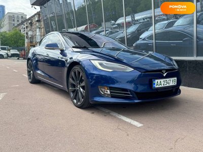 Tesla Model S, 2018, Електро, 116 тис. км, Ліфтбек, Синій, Київ 44307 фото