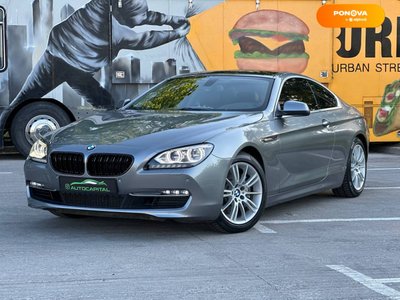 BMW 6 Series, 2014, Бензин, 2.98 л., 229 тис. км, Купе, Сірий, Київ 49815 фото