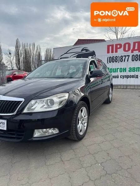 Skoda Octavia, 2009 р., Бензин, 333 тис. км, Універсал, Чорний, Черкаси AT-10413019 фото