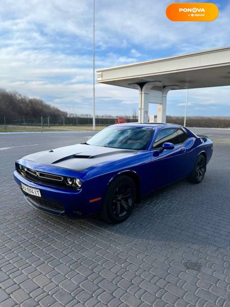 Dodge Challenger, 2019, Газ пропан-бутан / Бензин, 3.6 л., 63 тыс. км, Купе, Синий, Киев 45871 фото