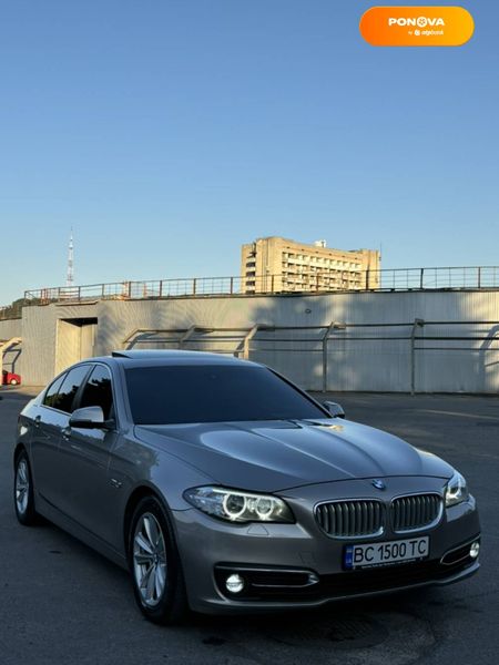 BMW 5 Series, 2015, Бензин, 2 л., 190 тис. км, Седан, Сірий, Львів Cars-Pr-68054 фото