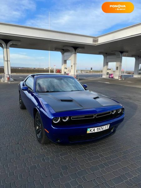 Dodge Challenger, 2019, Газ пропан-бутан / Бензин, 3.6 л., 63 тыс. км, Купе, Синий, Киев 45871 фото
