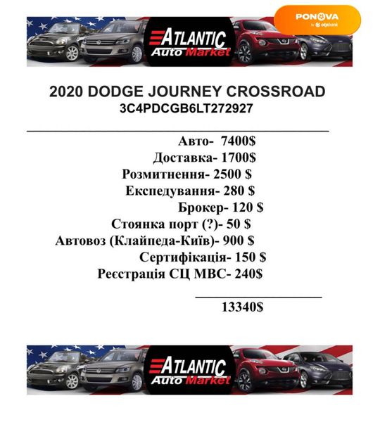 Dodge Journey, 2020, Бензин, 2.36 л., 96 тис. км, Позашляховик / Кросовер, Сірий, Київ 25852 фото