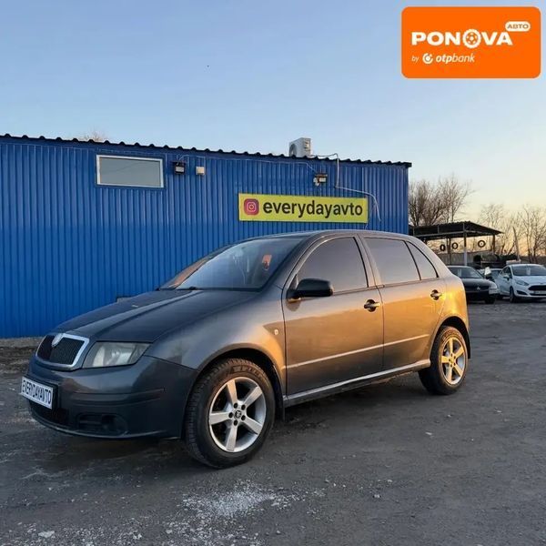 Skoda Fabia, 2007 р., Бензин, 123 тис. км, Хетчбек, Сірий, Дніпро (Дніпропетровськ) AT-10412245 фото