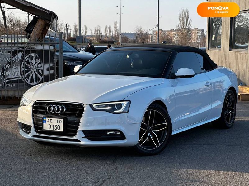 Audi A5, 2013, Бензин, 2 л., 129 тыс. км, Кабриолет, Белый, Кривой Рог 108292 фото