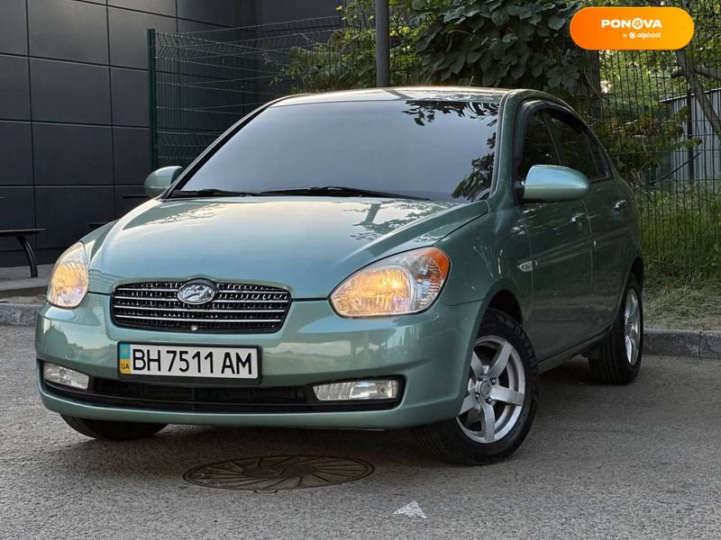 Hyundai Accent, 2008, Бензин, 1.6 л., 165 тис. км, Седан, Зелений, Одеса Cars-Pr-66297 фото