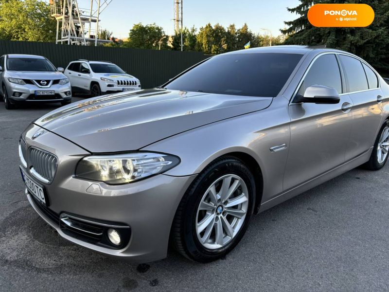 BMW 5 Series, 2015, Бензин, 2 л., 190 тыс. км, Седан, Серый, Львов Cars-Pr-68054 фото