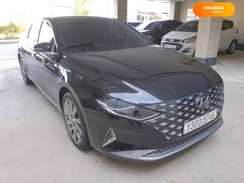 Hyundai Grandeur, 2020, Гібрид (HEV), 2.36 л., 51 тис. км, Седан, Чорний, Одеса Cars-EU-US-KR-45559 фото