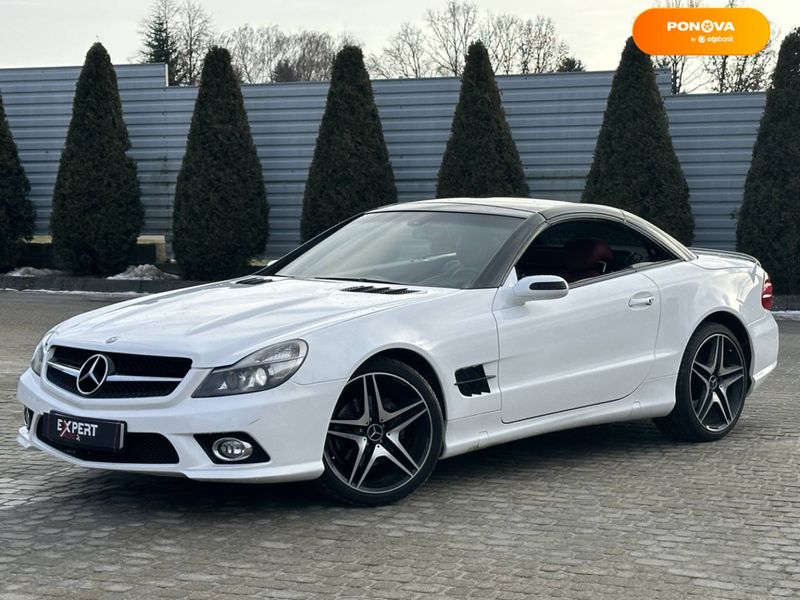 Mercedes-Benz SL-Class, 2005, Бензин, 5 л., 147 тис. км, Родстер, Білий, Львів 16580 фото