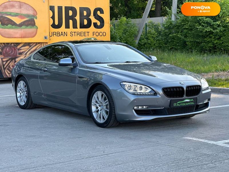 BMW 6 Series, 2014, Бензин, 2.98 л., 229 тис. км, Купе, Сірий, Київ 49815 фото