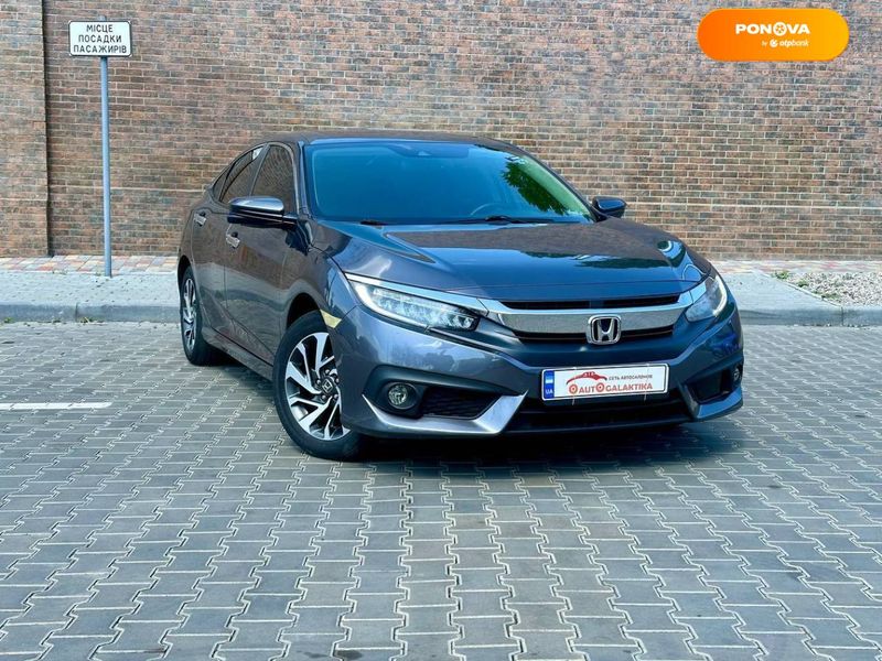 Honda Civic, 2017, Бензин, 2 л., 76 тыс. км, Седан, Серый, Одесса 36777 фото