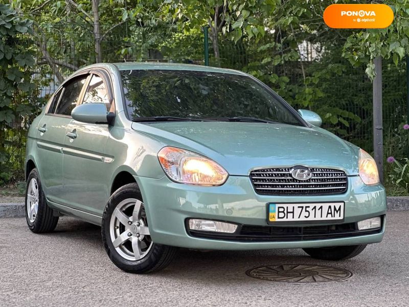 Hyundai Accent, 2008, Бензин, 1.6 л., 165 тис. км, Седан, Зелений, Одеса Cars-Pr-66297 фото