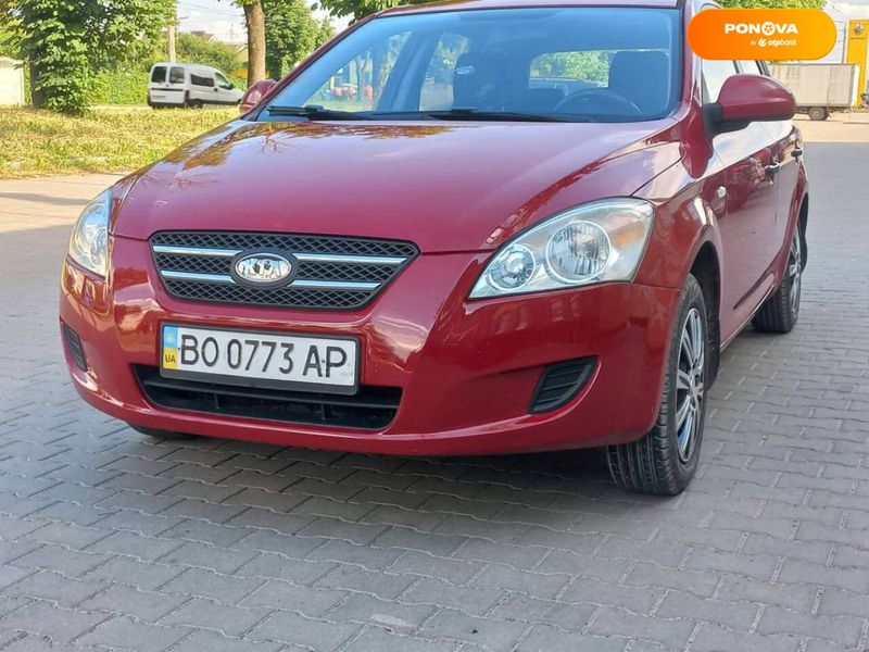 Kia Ceed, 2009, Газ пропан-бутан / Бензин, 1.6 л., 341 тис. км, Хетчбек, Червоний, Тернопіль Cars-Pr-67229 фото